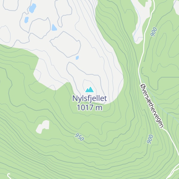 Map of Nylsfjellet