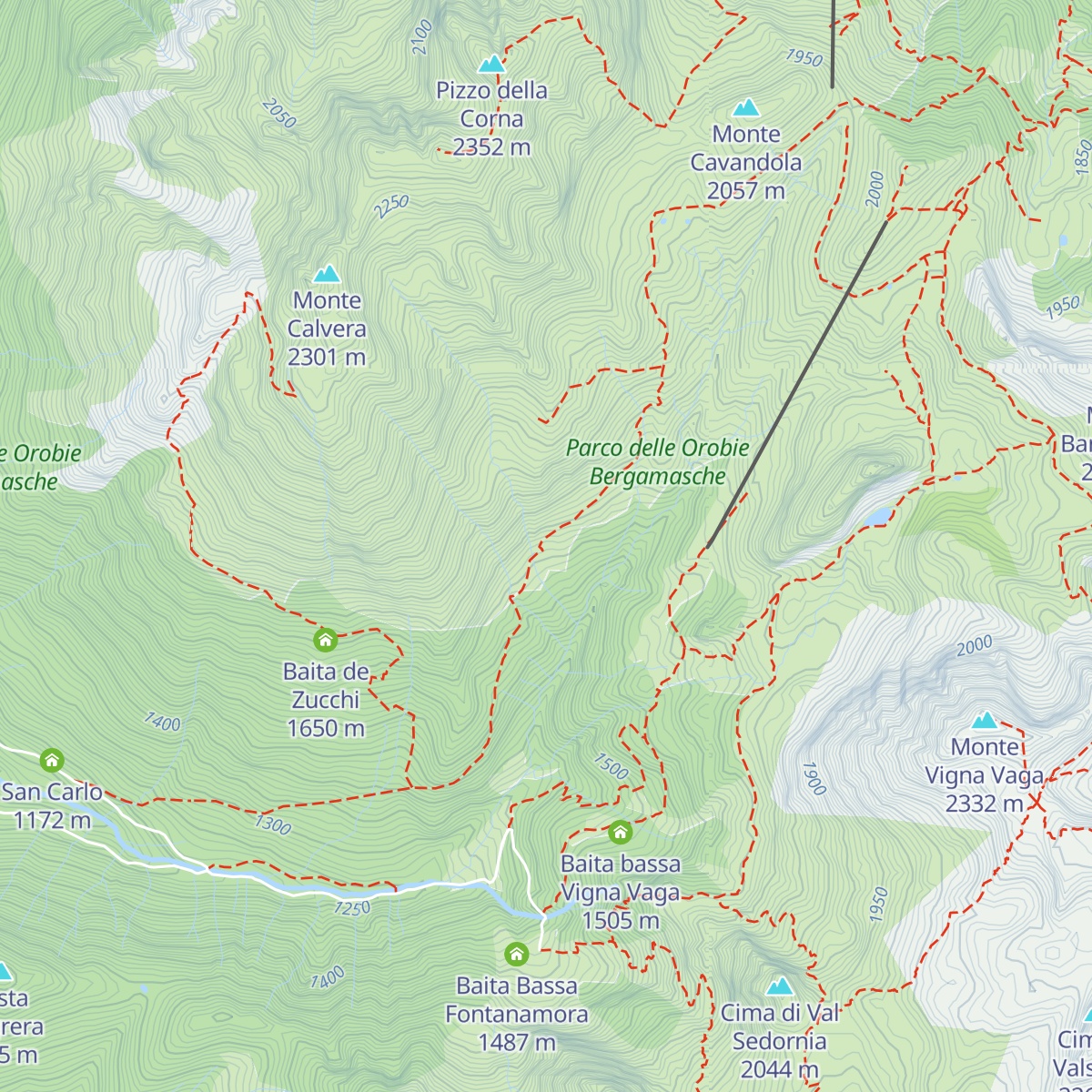 Baita Bassa Vigna Soliva map