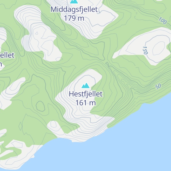 Map of Hestfjellet