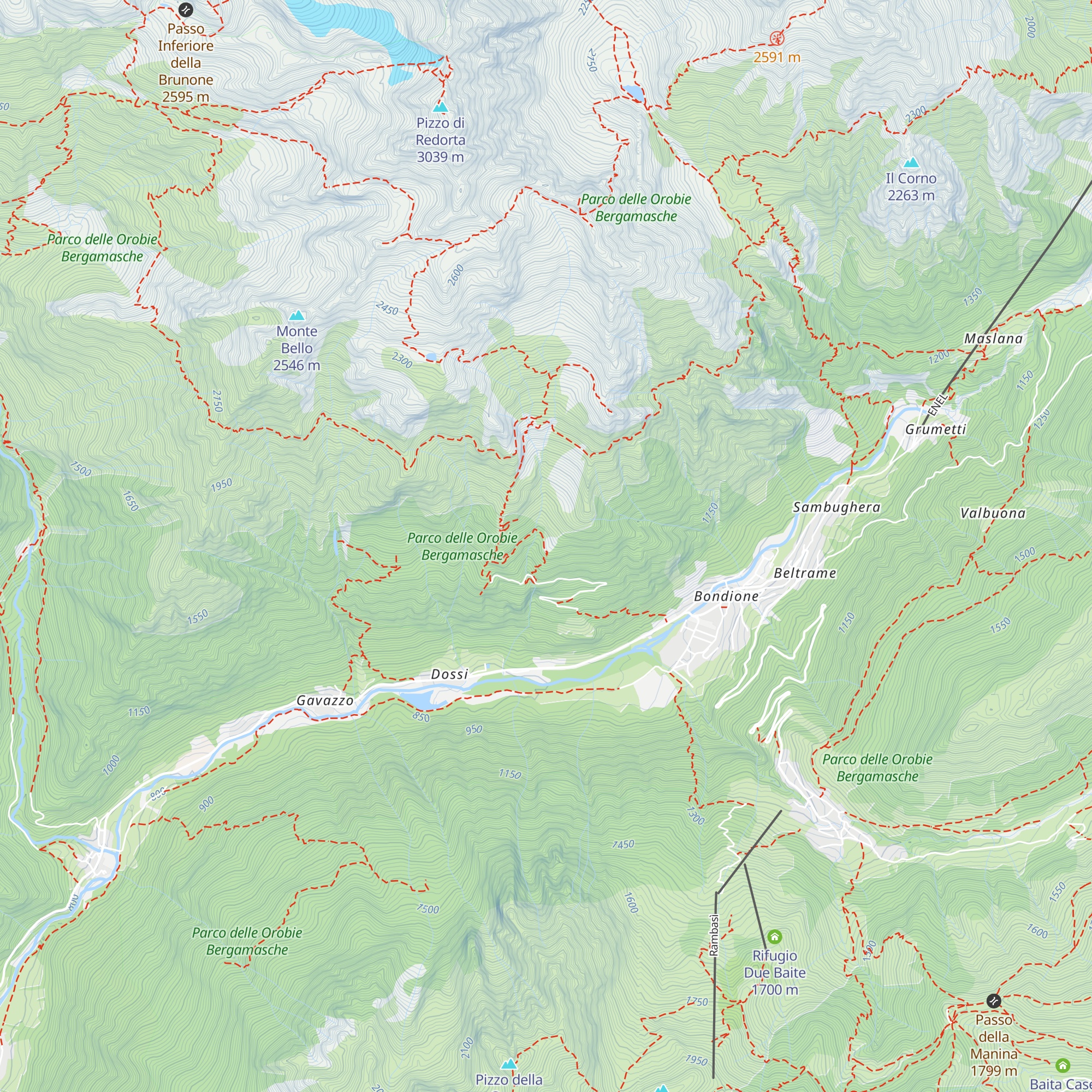 Baita Rigù map