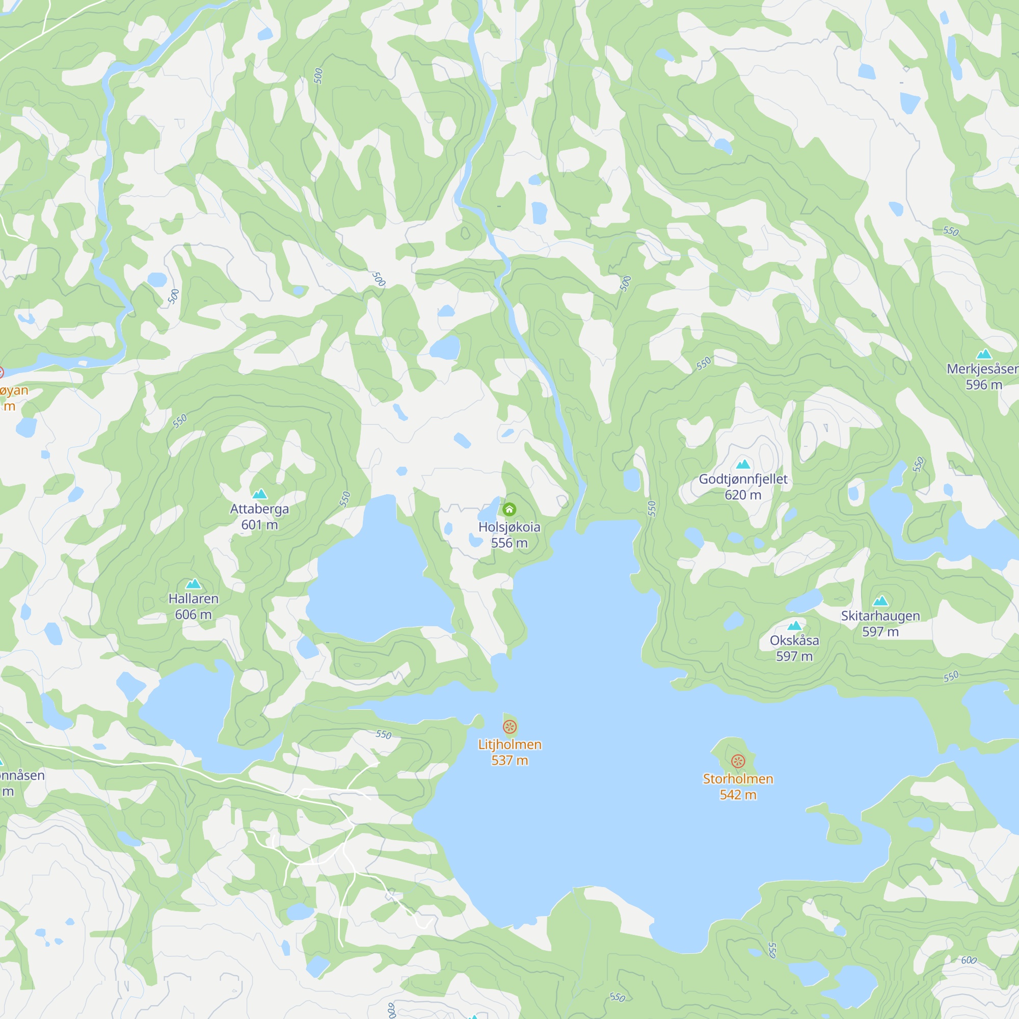 Holsjøkoia map