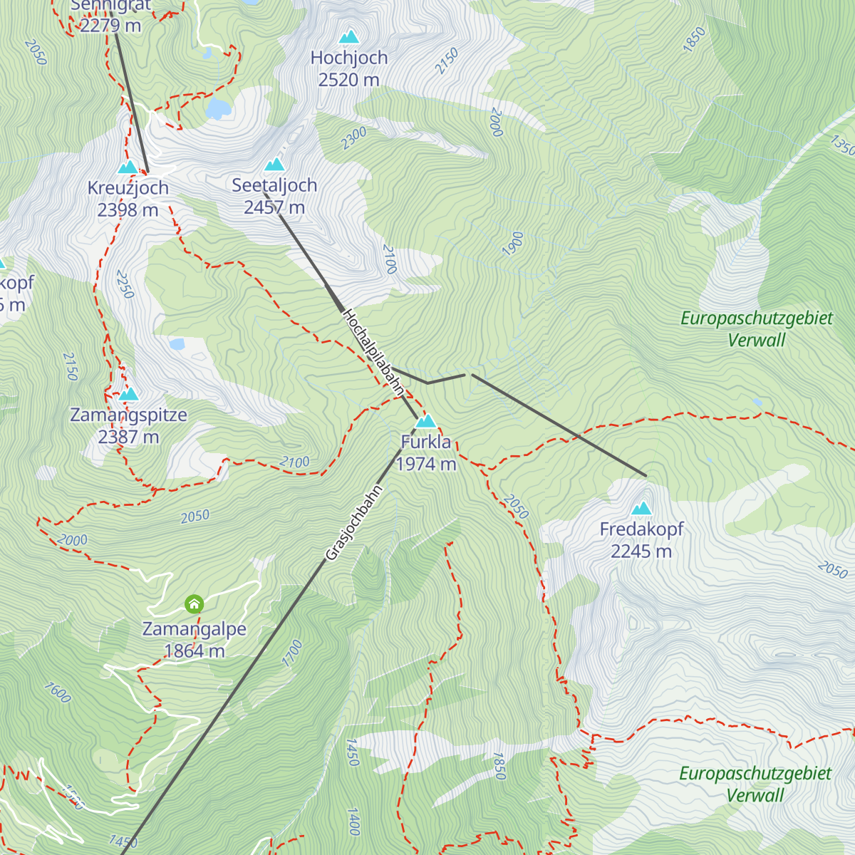 Grasjochhütte map