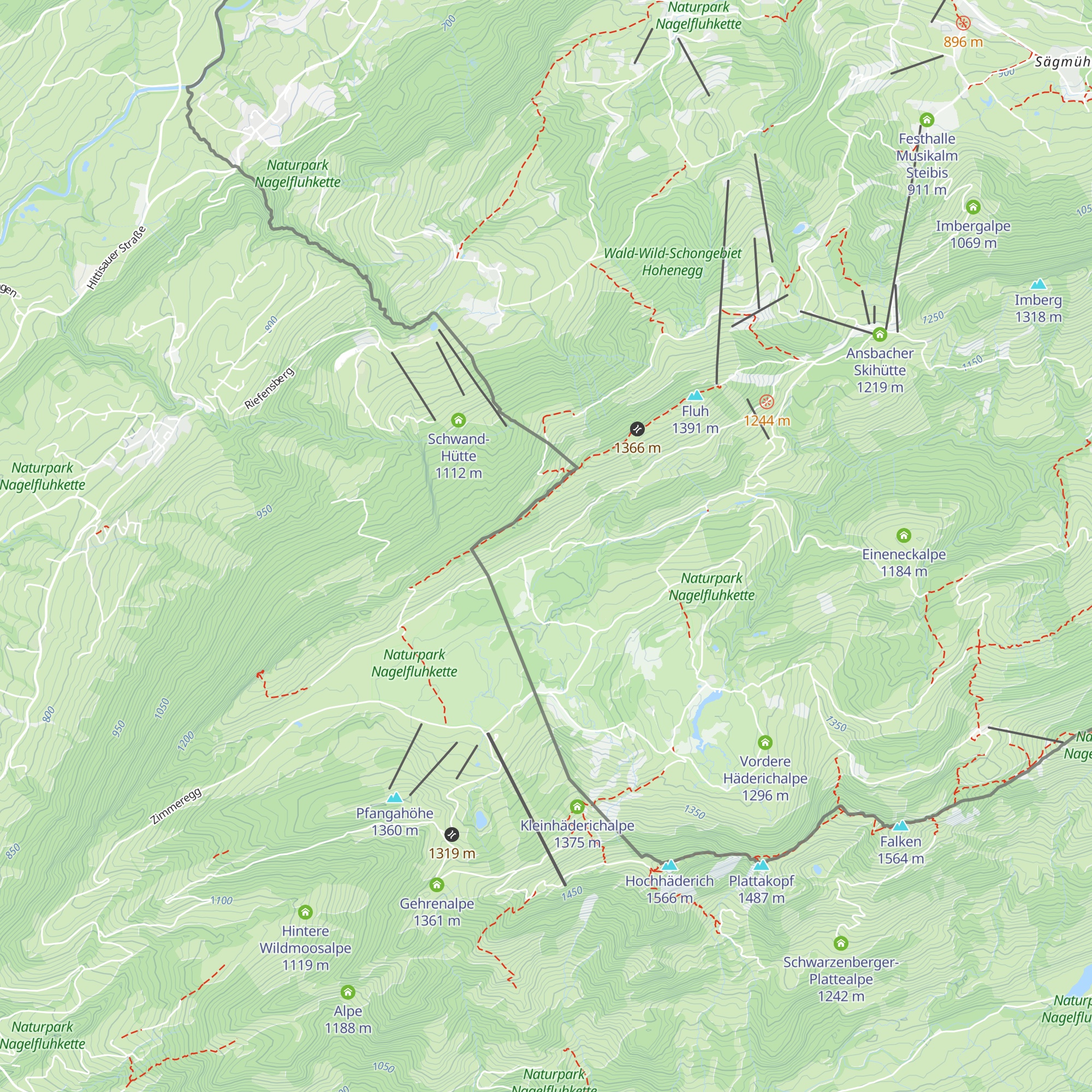 Alpe Glutschwanden map