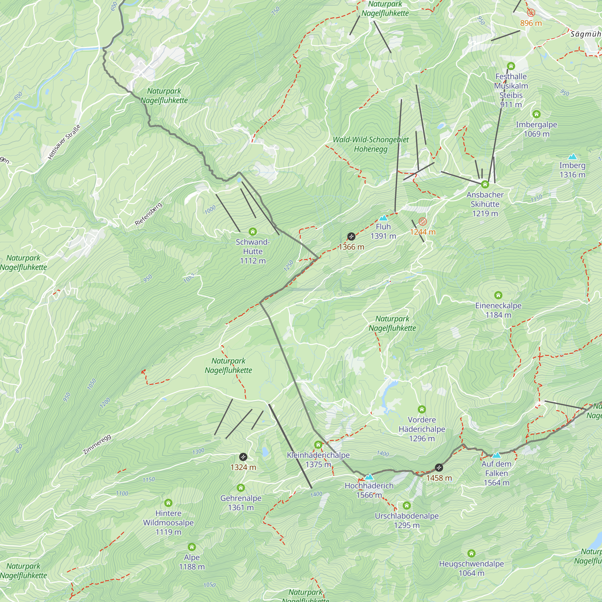 Alpe Glutschwanden map