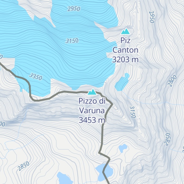 Map of Pizzo di Varuna