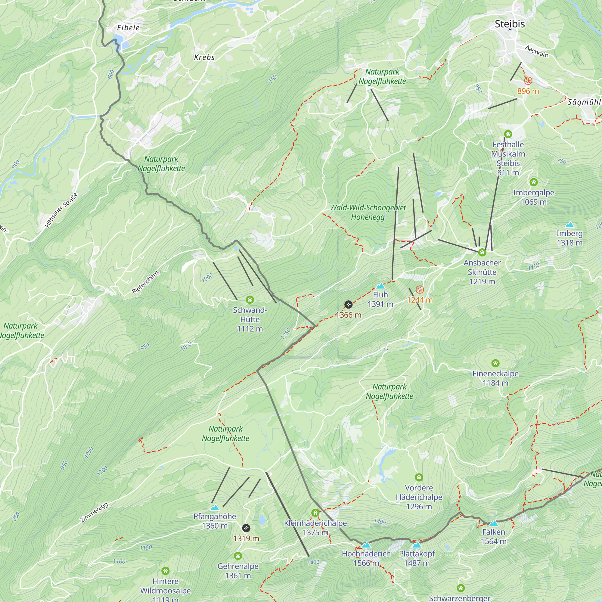 Hintere Fluh-Alpe map