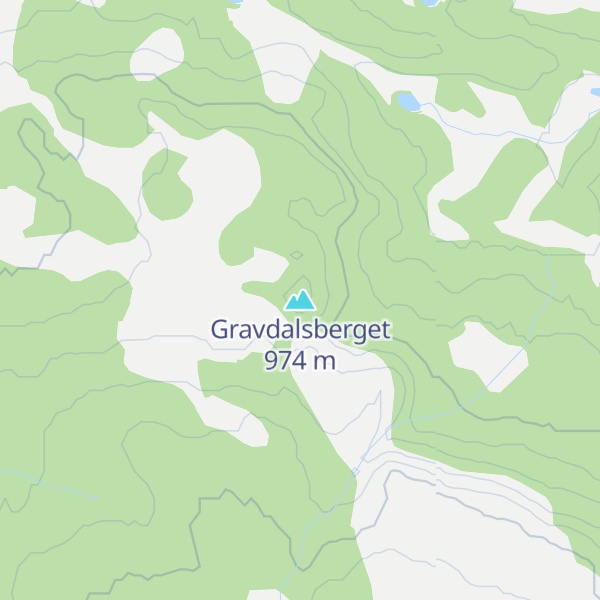 Map of Gravdalsberget