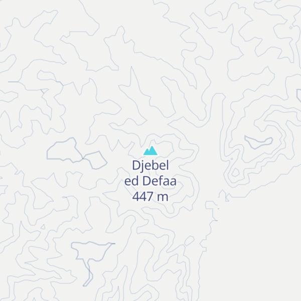 Map of Djebel ed Defaa