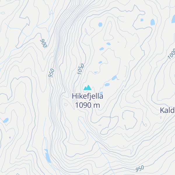 Map of Hikefjella