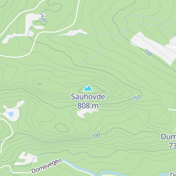 Map of Sauhovde