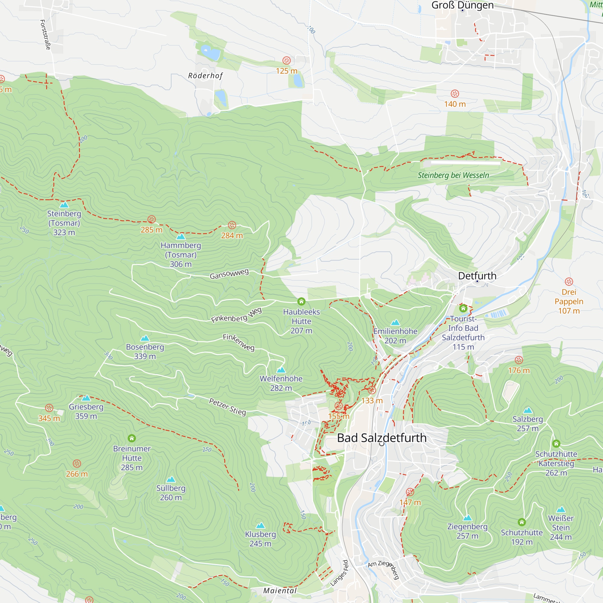 Haubleeks Hütte map