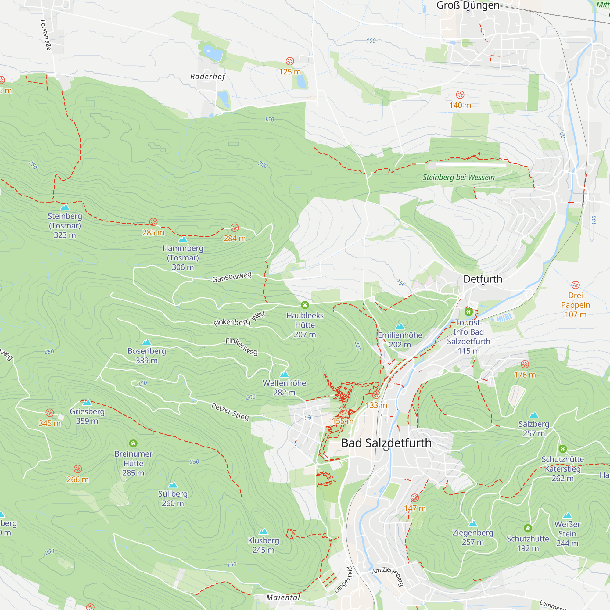 Haubleeks Hütte map