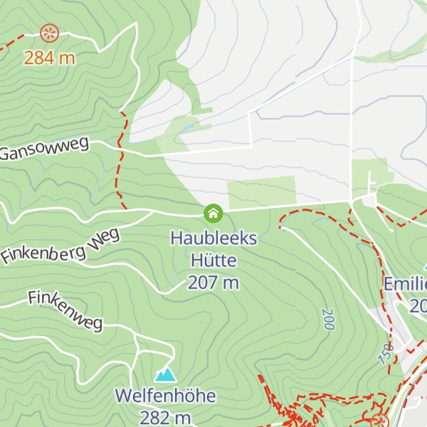 Map of Haubleeks Hütte