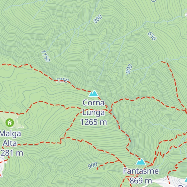 Map of Corna Lunga