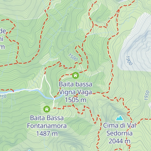 Map of Baita bassa Vigna Vaga