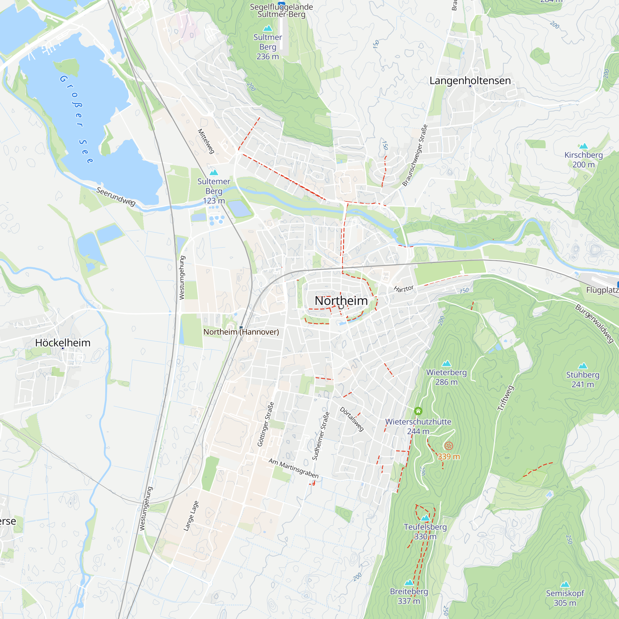 Northeim Touristik map