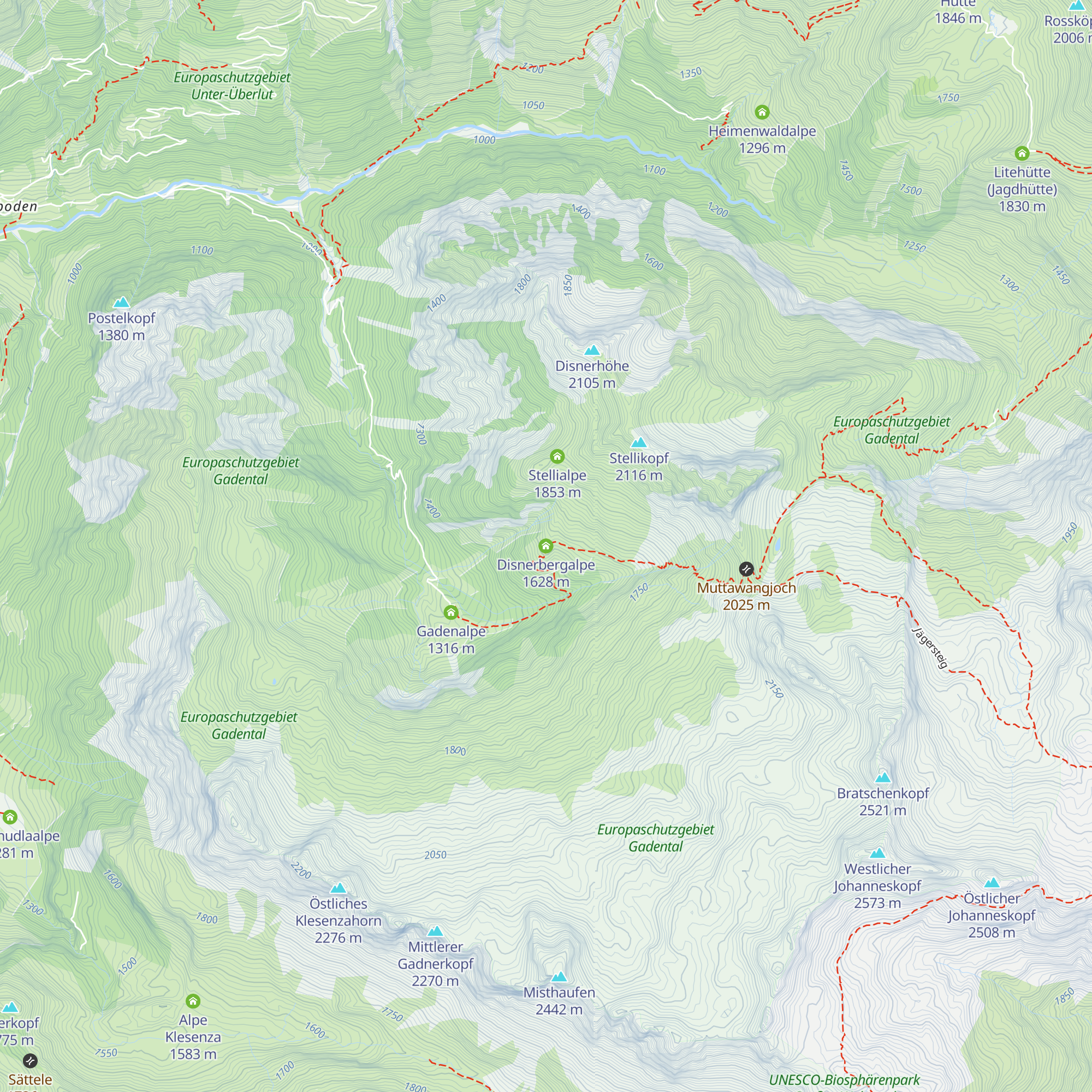Disnerbergalpe map