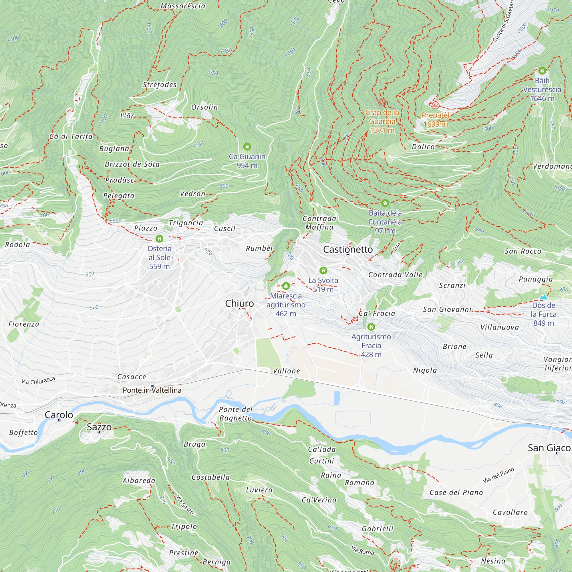 Miarescia agriturismo map