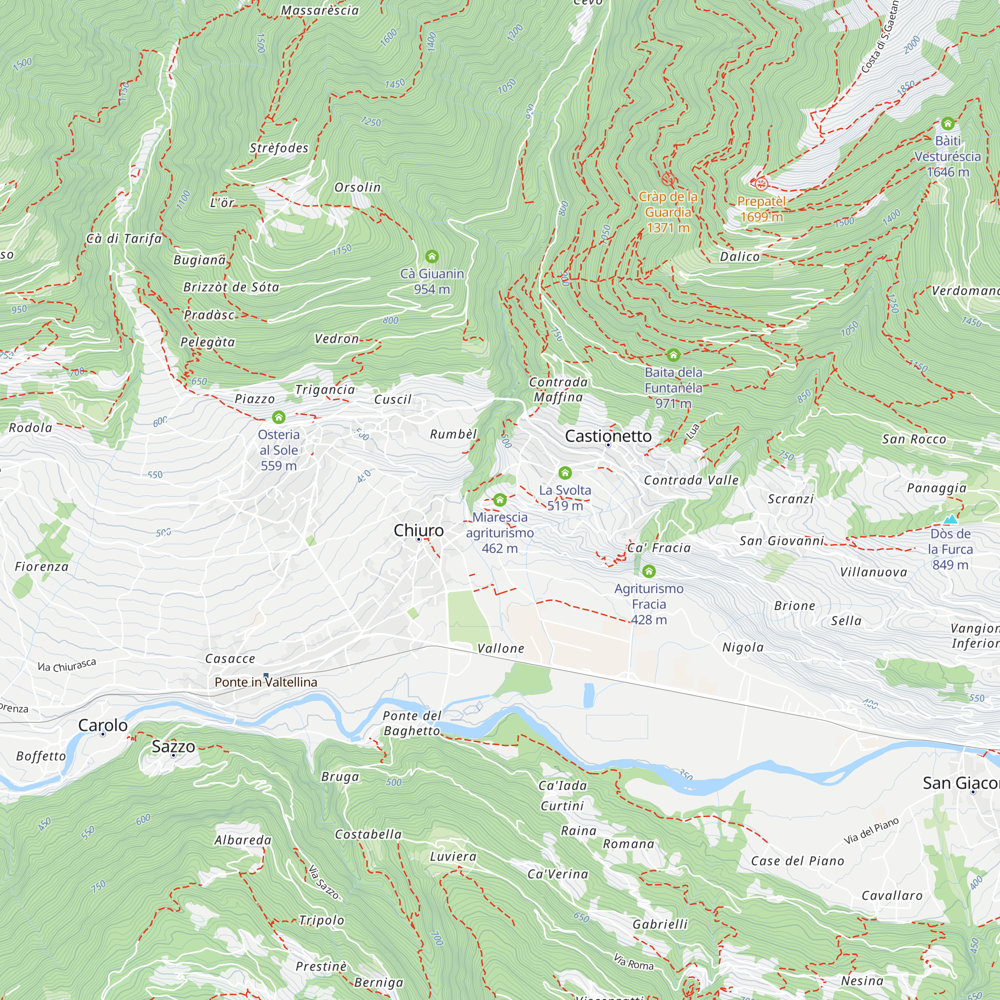 Miarescia agriturismo map