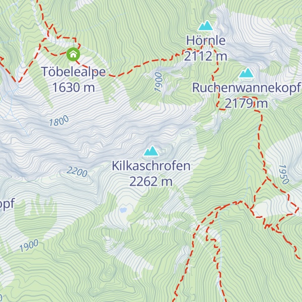 Map of Kilkaschrofen