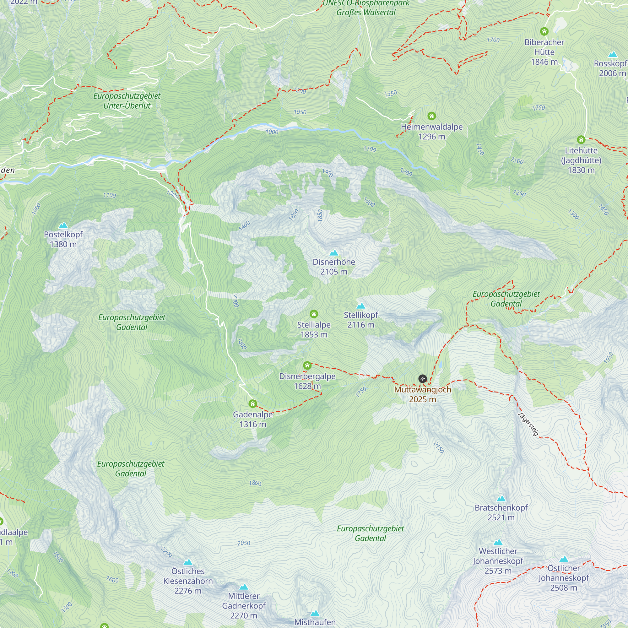 Stellialpe map