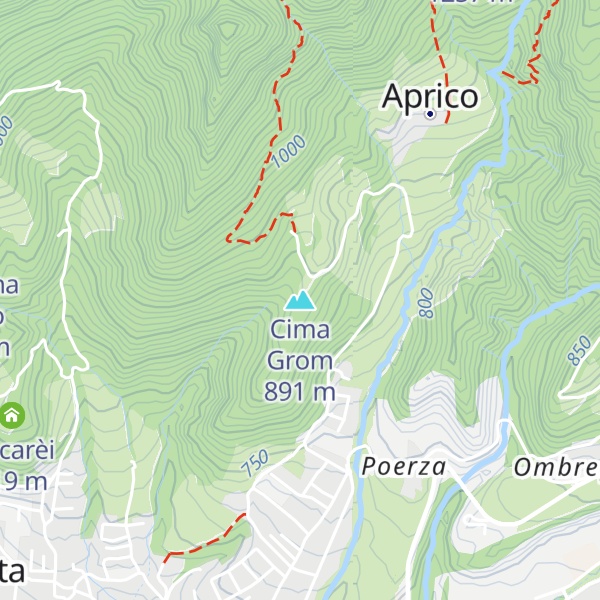 Map of Cima Grom