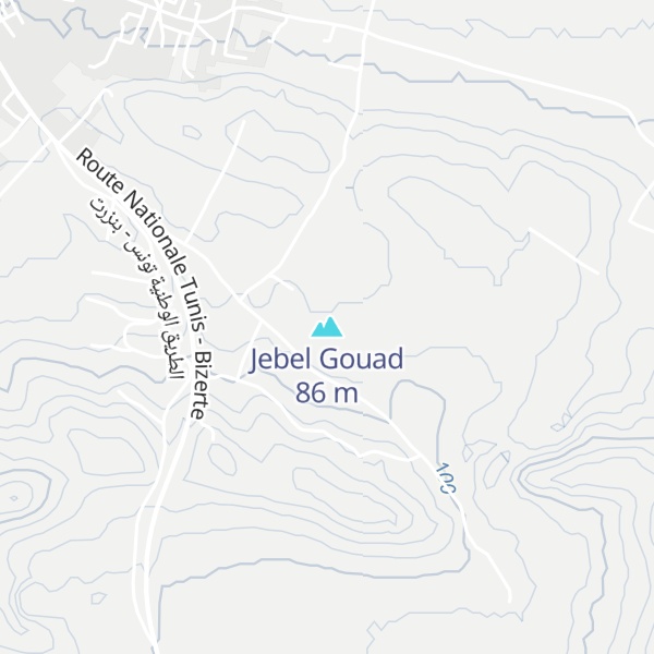 Map of Jebel Gouad