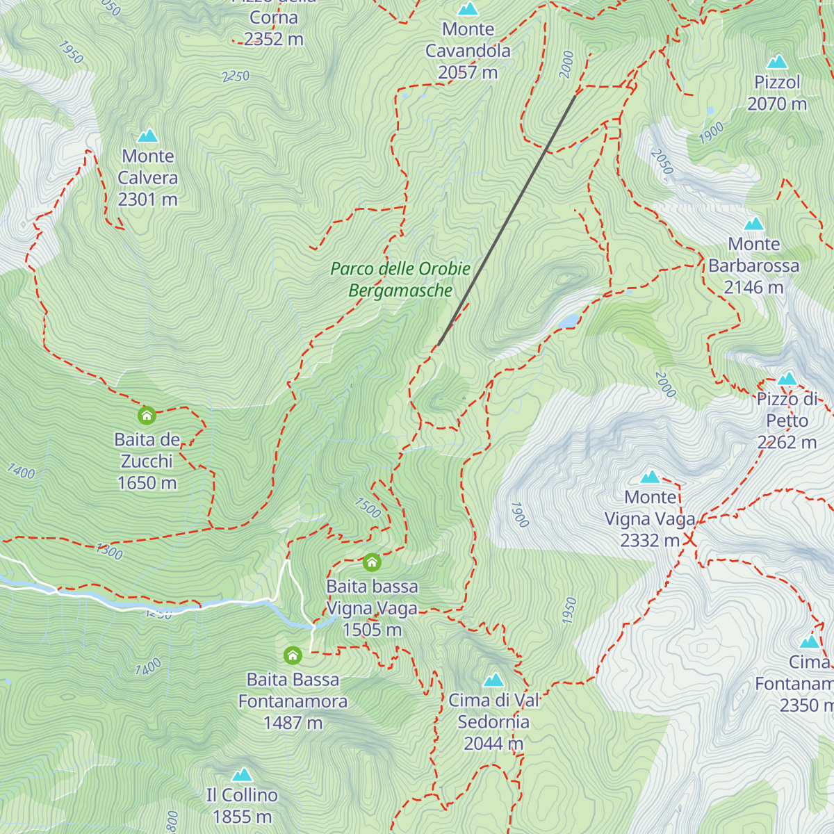 Baita di Mezzo Vigna Vaga map