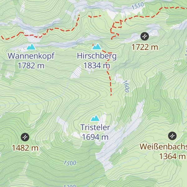 Map of Alpe Oberhirschberg