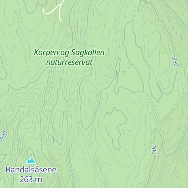 Map of Aspelandsåsen