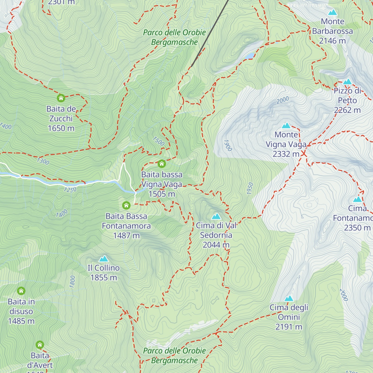 Baita Zuccotto map