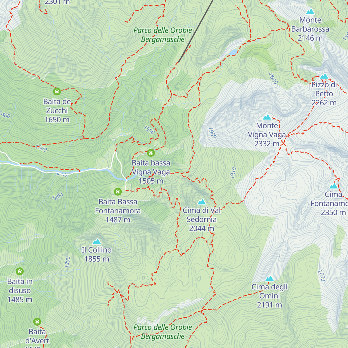 Baita Zuccotto map