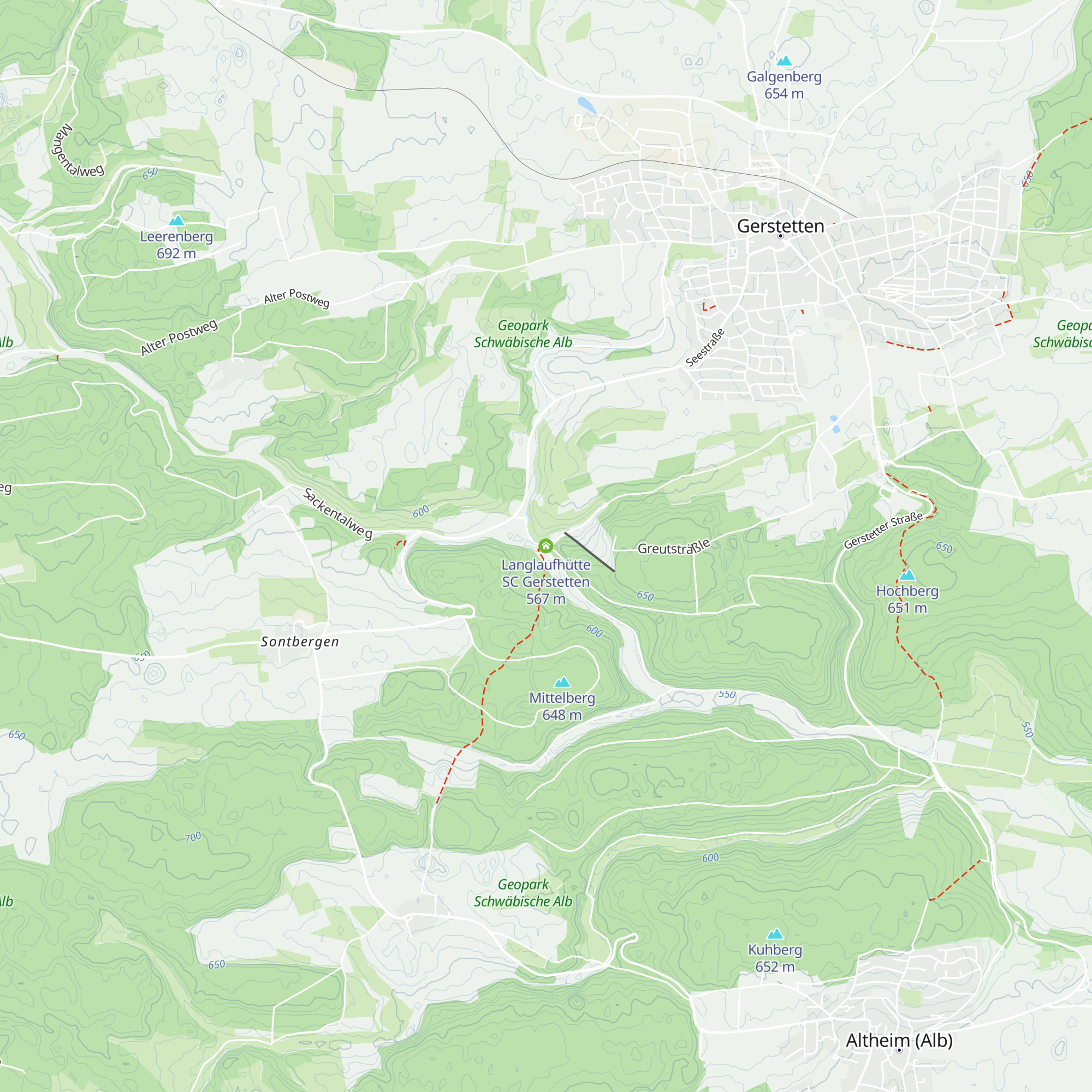 Langlaufhütte SC Gerstetten map