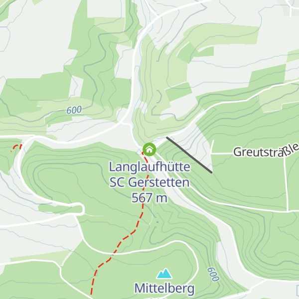 Map of Langlaufhütte SC Gerstetten