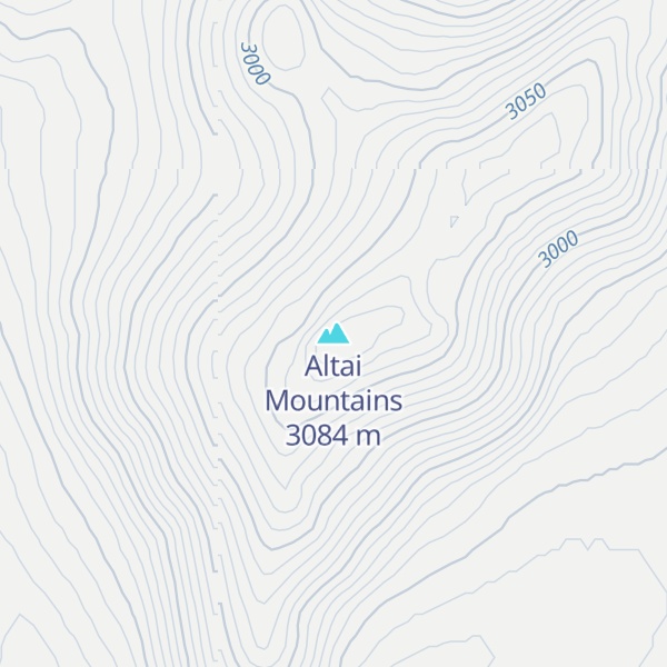 Map of Altai Mountains