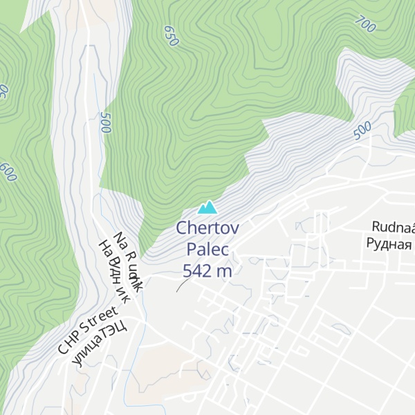 Map of Chertov Palec