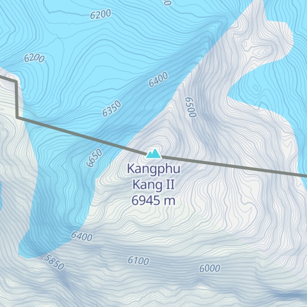 Map of Kangphu Kang II