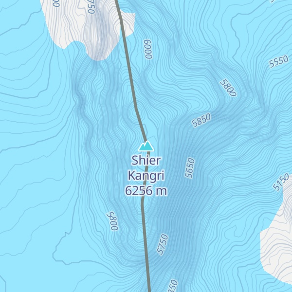 Map of Shier Kangri