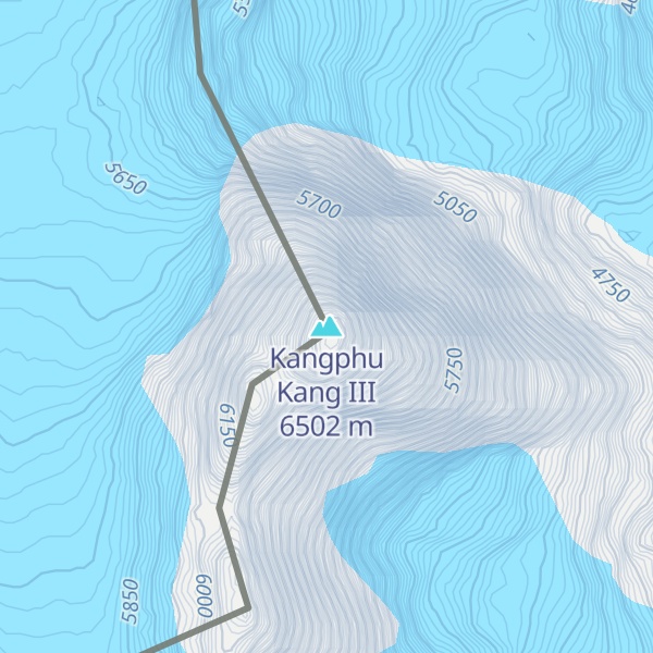 Map of Kangphu Kang III