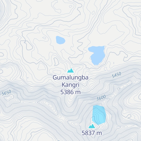 Map of Gumalungba Kangri