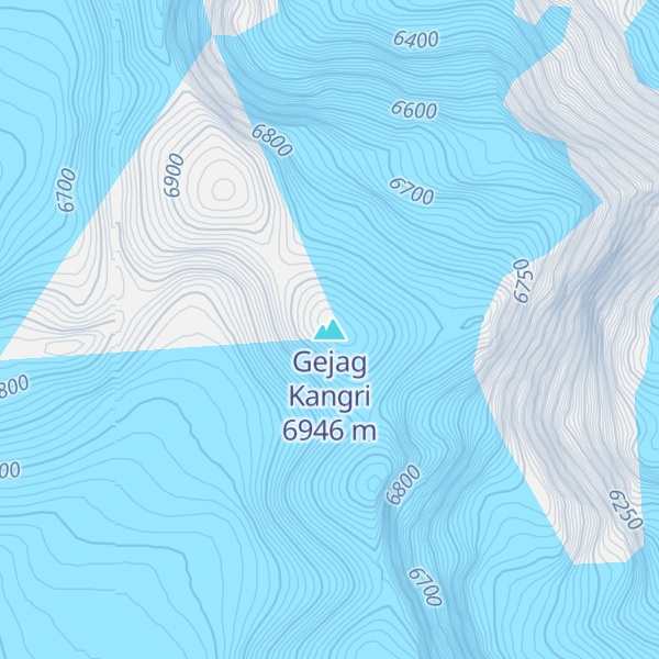 Map of Gejag Kangri