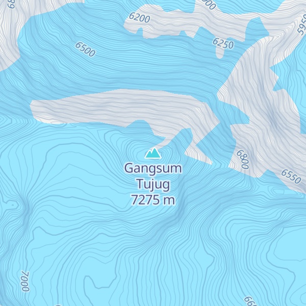 Map of Gangsum Tujug