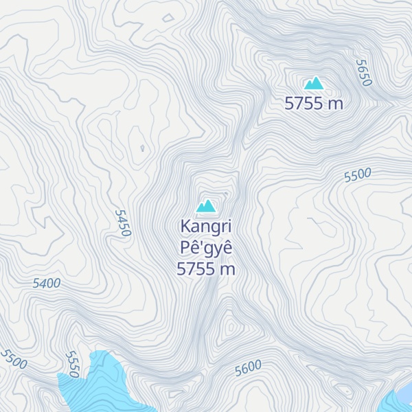Map of Kangri Pê'gyê
