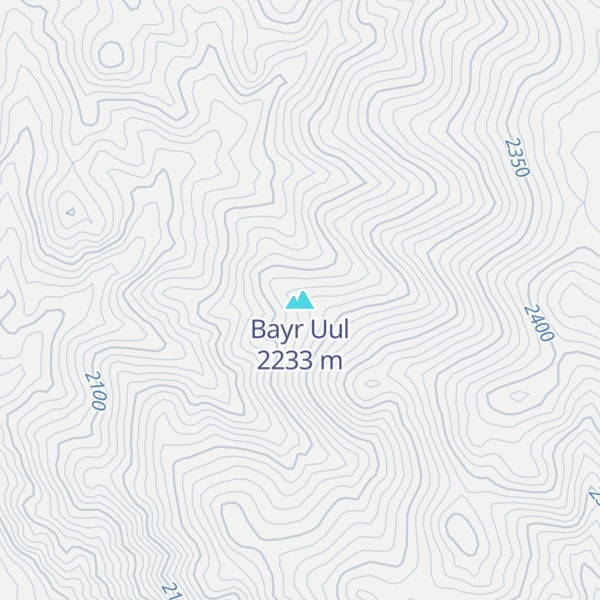 Map of Bayr Uul