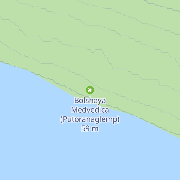 Map of Bolshaya Medvedica (Putoranaglemp)