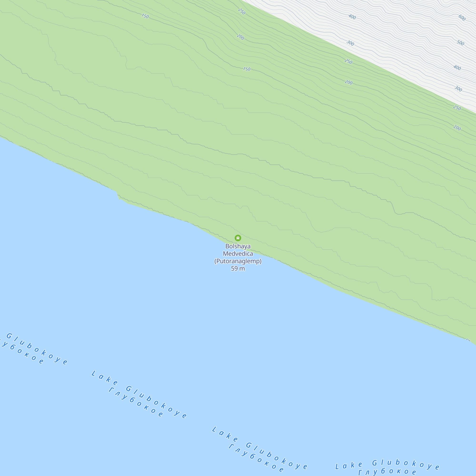 Bolshaya Medvedica (Putoranaglemp) map