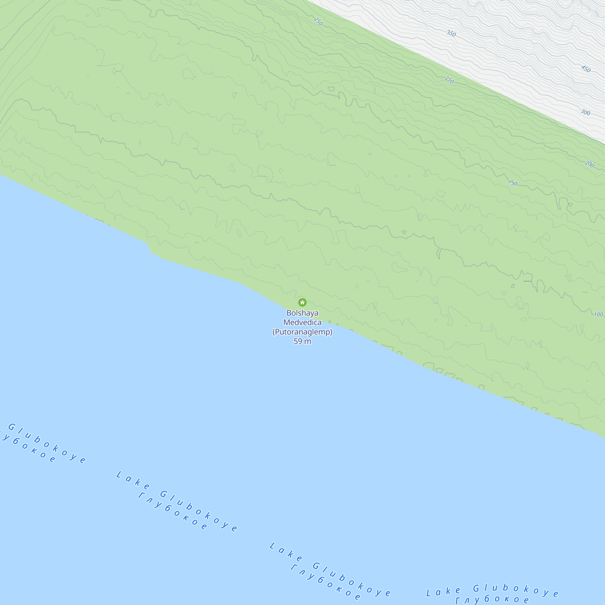 Bolshaya Medvedica (Putoranaglemp) map