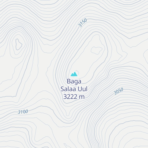 Map of Baga Salaa Uul