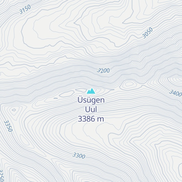 Map of Üsügen Uul