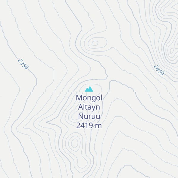 Map of Mongol Altayn Nuruu